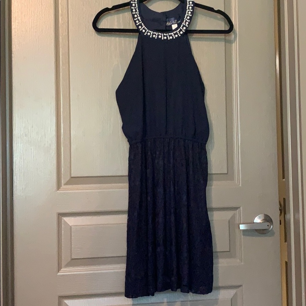 Navy cocktail dress